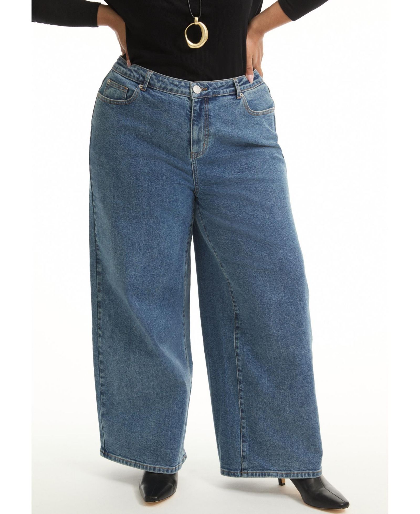 June & Vie Women's June and Vie джинсы с высокой посадкой Curvie-Fit