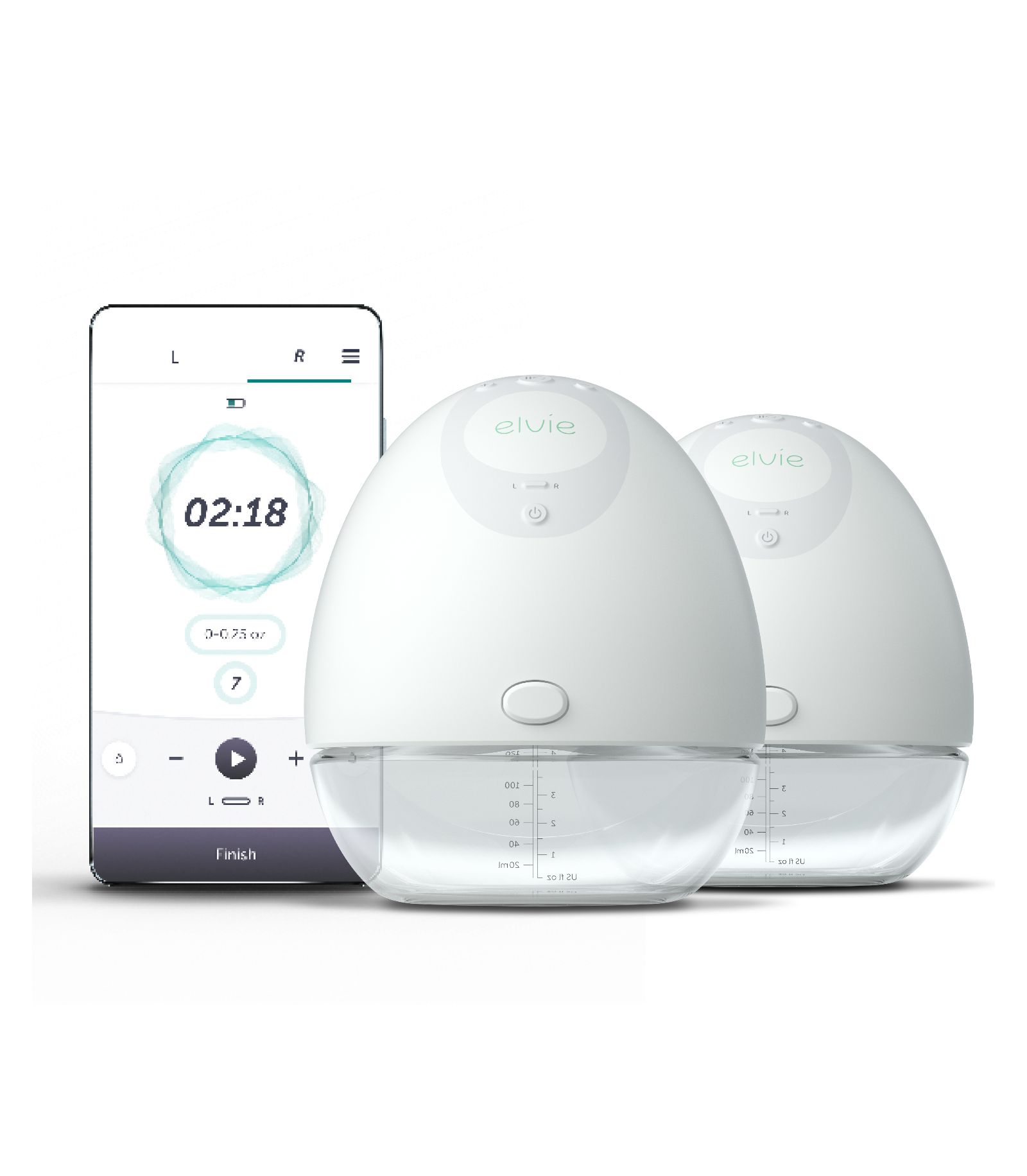 Электрический молокоотсос Elvie Baby Wearable Pump - Double Electric