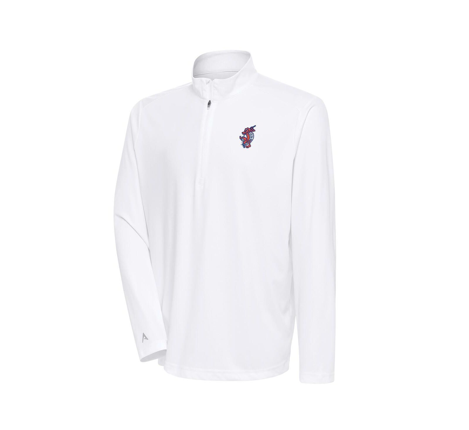 Мужская толстовка Antigua Florida Gators Swinging Gator Tribute Quarter-Zip, белая