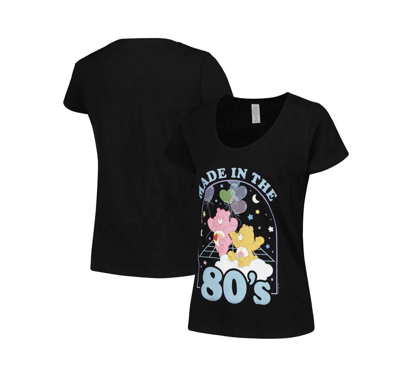Женская футболка Mad Engine Black Care Bears Made in the '80s Scoop Neck