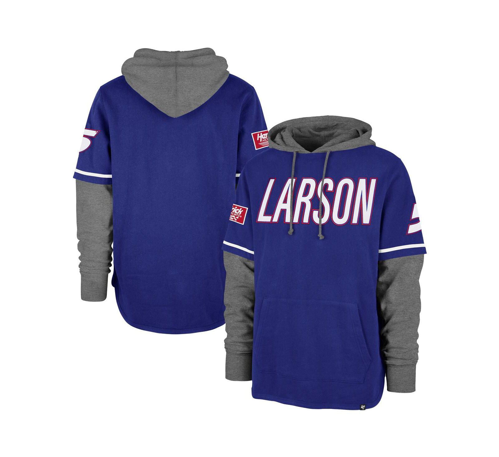 Мужская толстовка '47 Brand Royal Kyle Larson Trifecta Shortstop Pullover