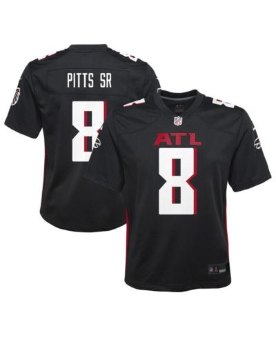 Nike Big Boys and Girls Kyle Pitts Sr. Black Atlanta Falcons Game Jersey