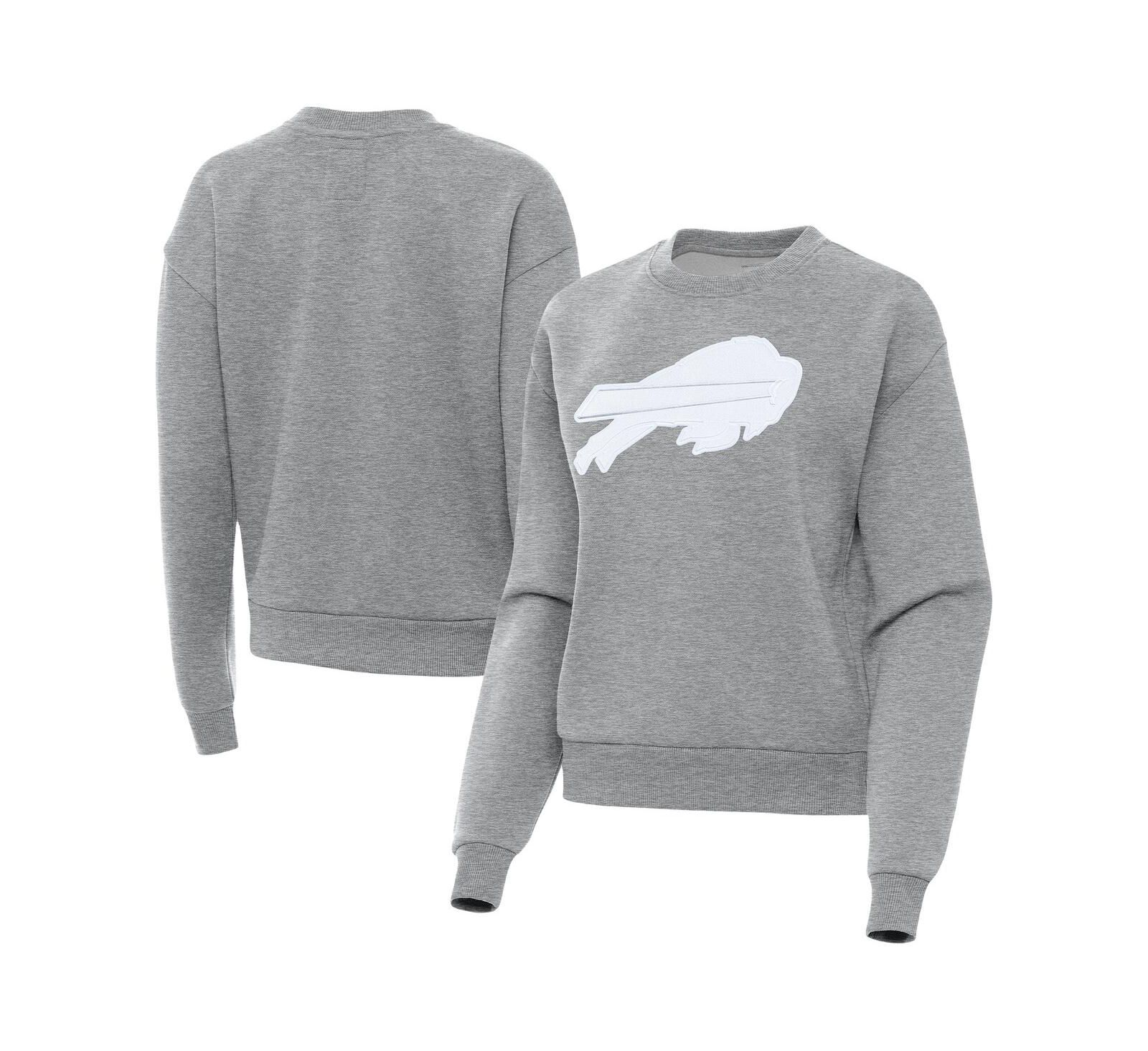 Женская толстовка Antigua Buffalo Bills Victory Pullover, цвет Heather Gray