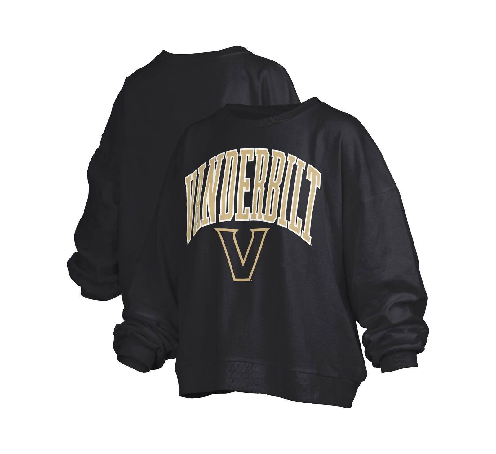 Женское оверсайз худи Pressbox Vanderbilt Commodores Janise Arch, черное