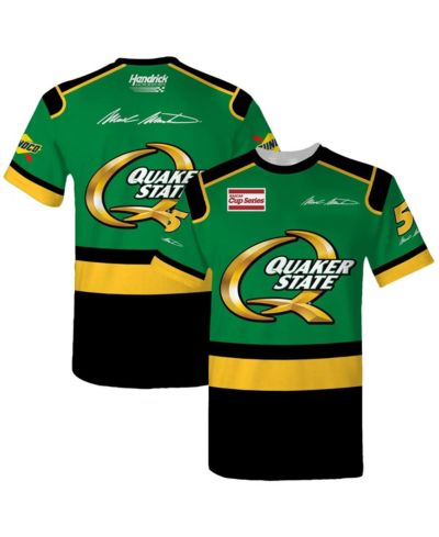 Мужская футболка Hendrick Motorsports Team Collection Green Mark Martin Quaker State Legend Uniform