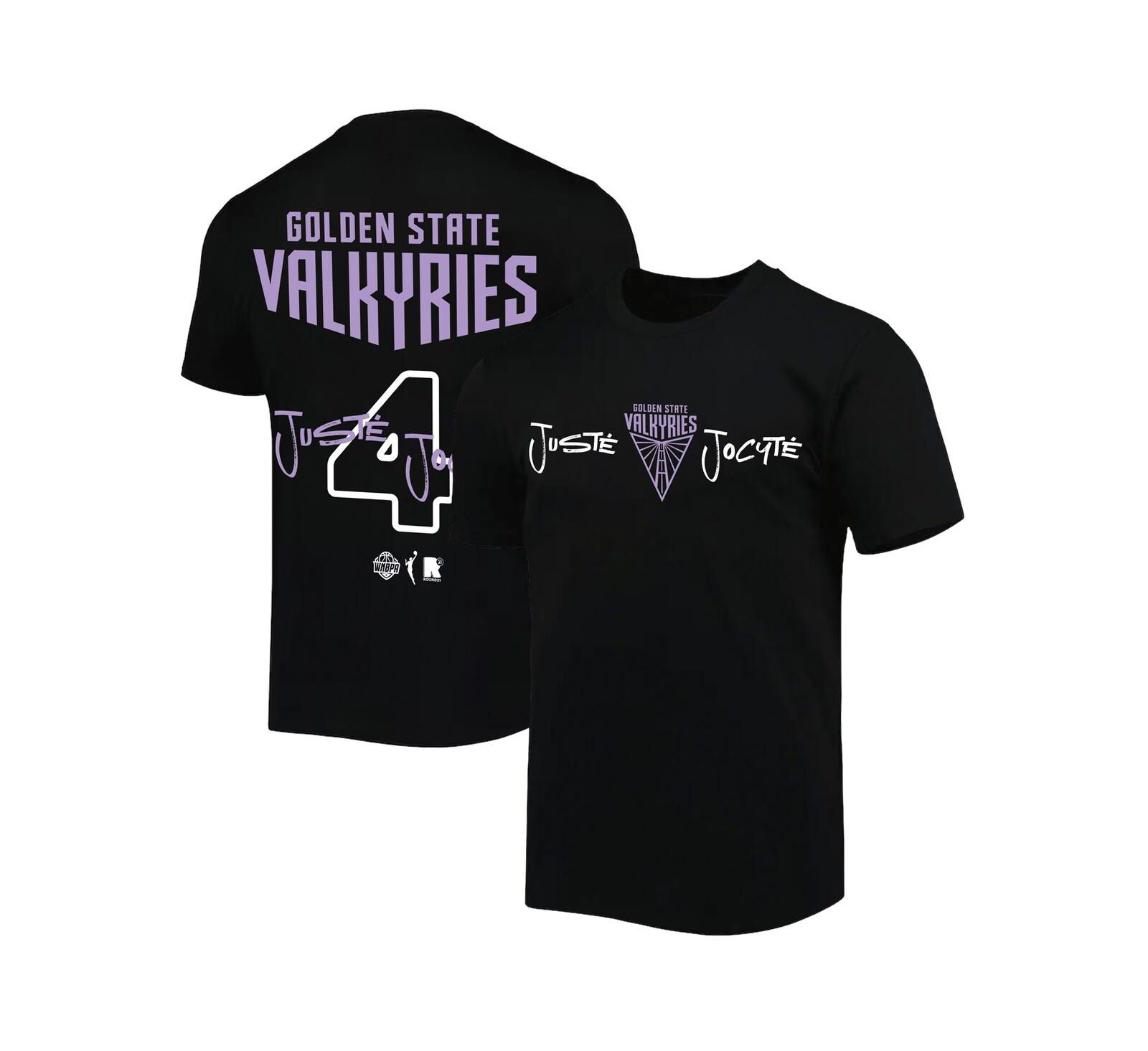 Футболка Round21 Men's and Women's Juste Jocyte Black Golden State Valkyries Name & Number