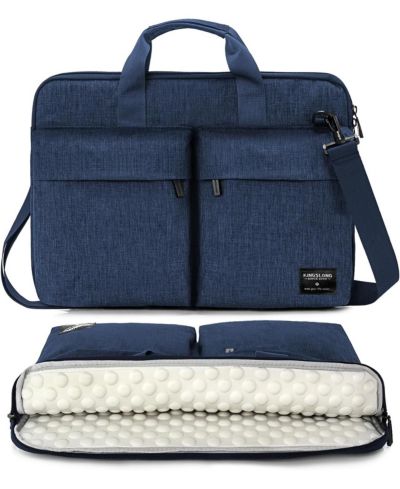 Acer Slim 17.3 inch Laptop Bag Sleeve Carrying Case with Shoulder Strap, Notebook Ultrabooks Computer Handbag Cover for Men Women Fit for Acer Asus Lenovo HP Toshiba Blue