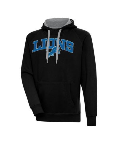 Antigua Мужское худи Detroit Lions Victory, черное