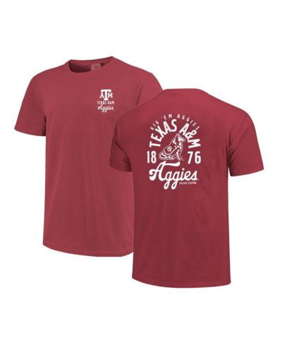 Image One мужская футболка с принтом Texas A&M Aggies Mascot, цвет бордовый
