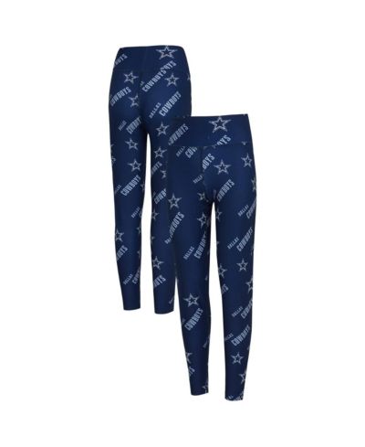 Женские леггинсы Concepts Sport Navy Dallas Cowboys Print