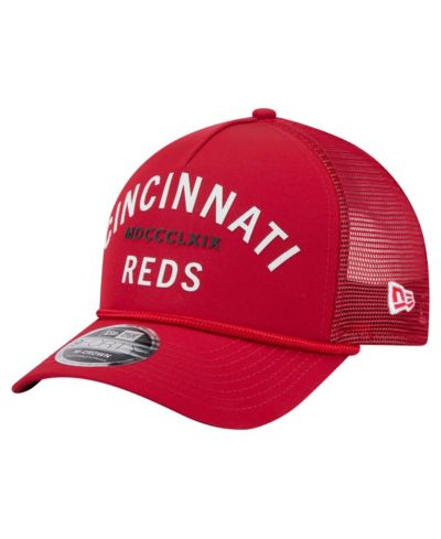 Мужская бейсболка New Era Cincinnati Reds Minimalist 9FORTY A-Frame Adjustable Red