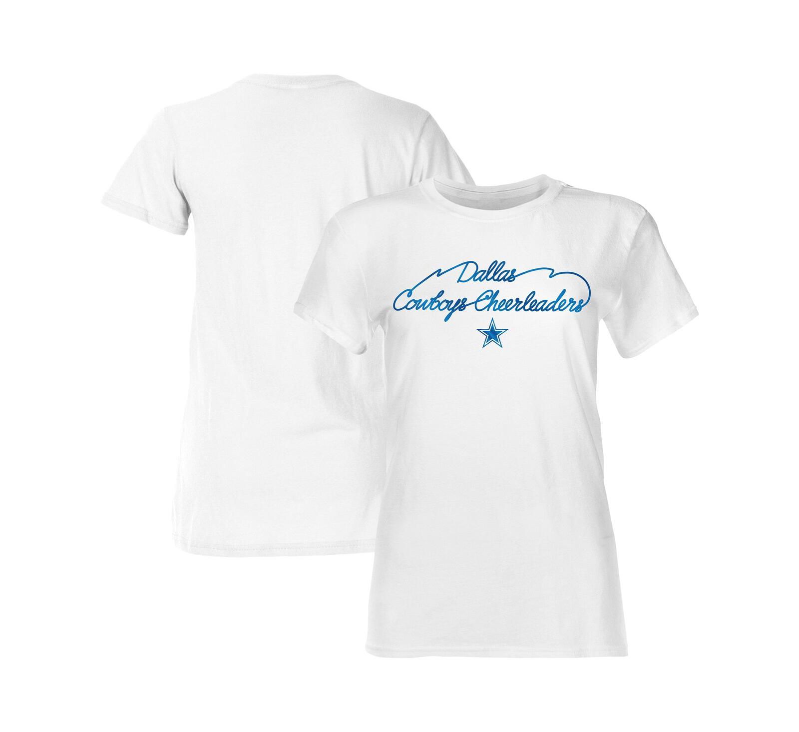 Dallas Cowboys Women's White Thunderstruck Foil T-Shirt