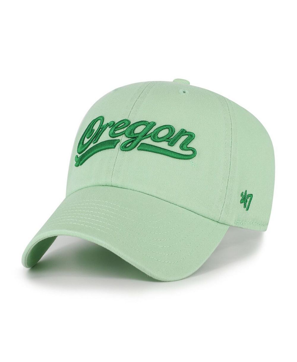 Мужская регулируемая кепка '47 Brand Light Green Oregon Ducks Clean Up