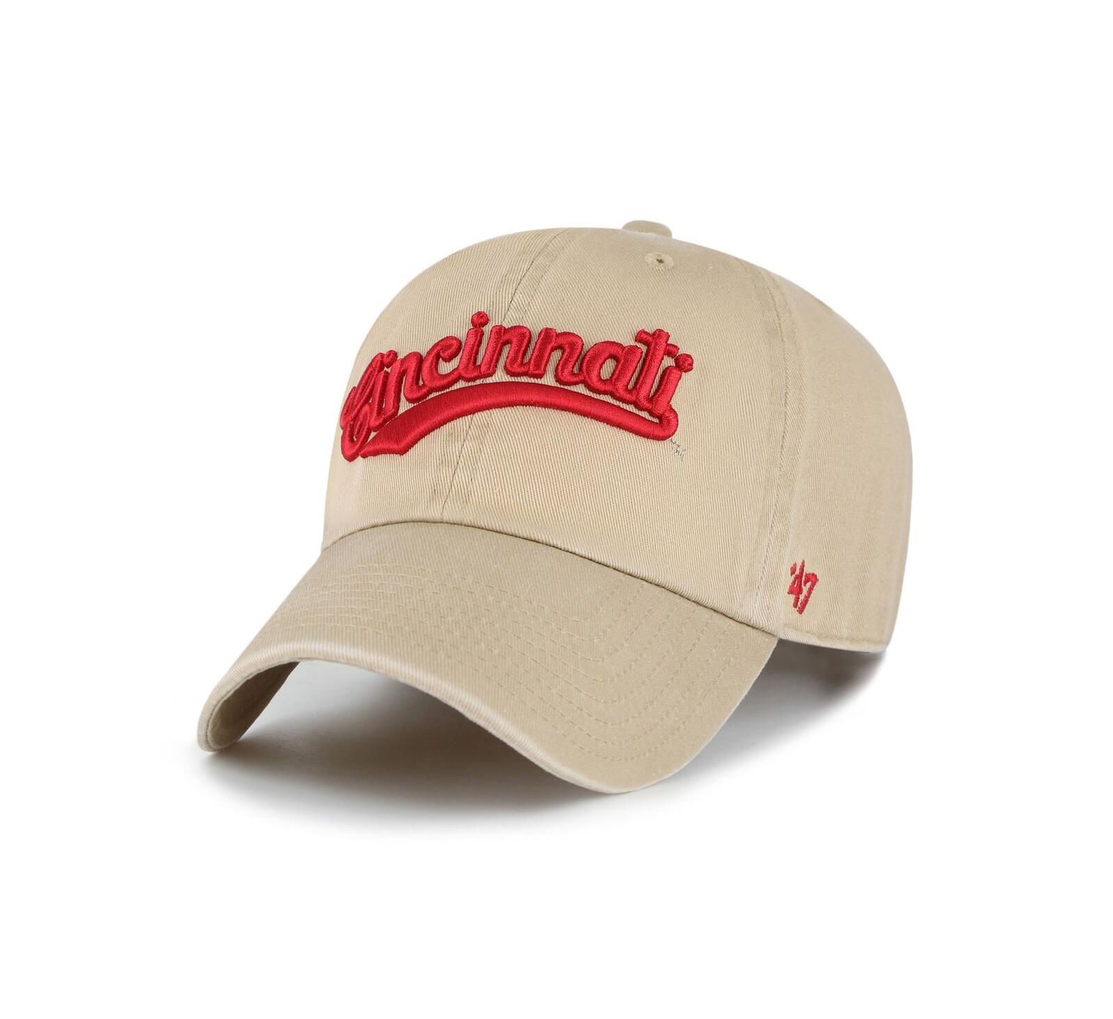 Мужская кепка '47 Brand Tan Cincinnati Bearcats Vault Clean Up Adjustable