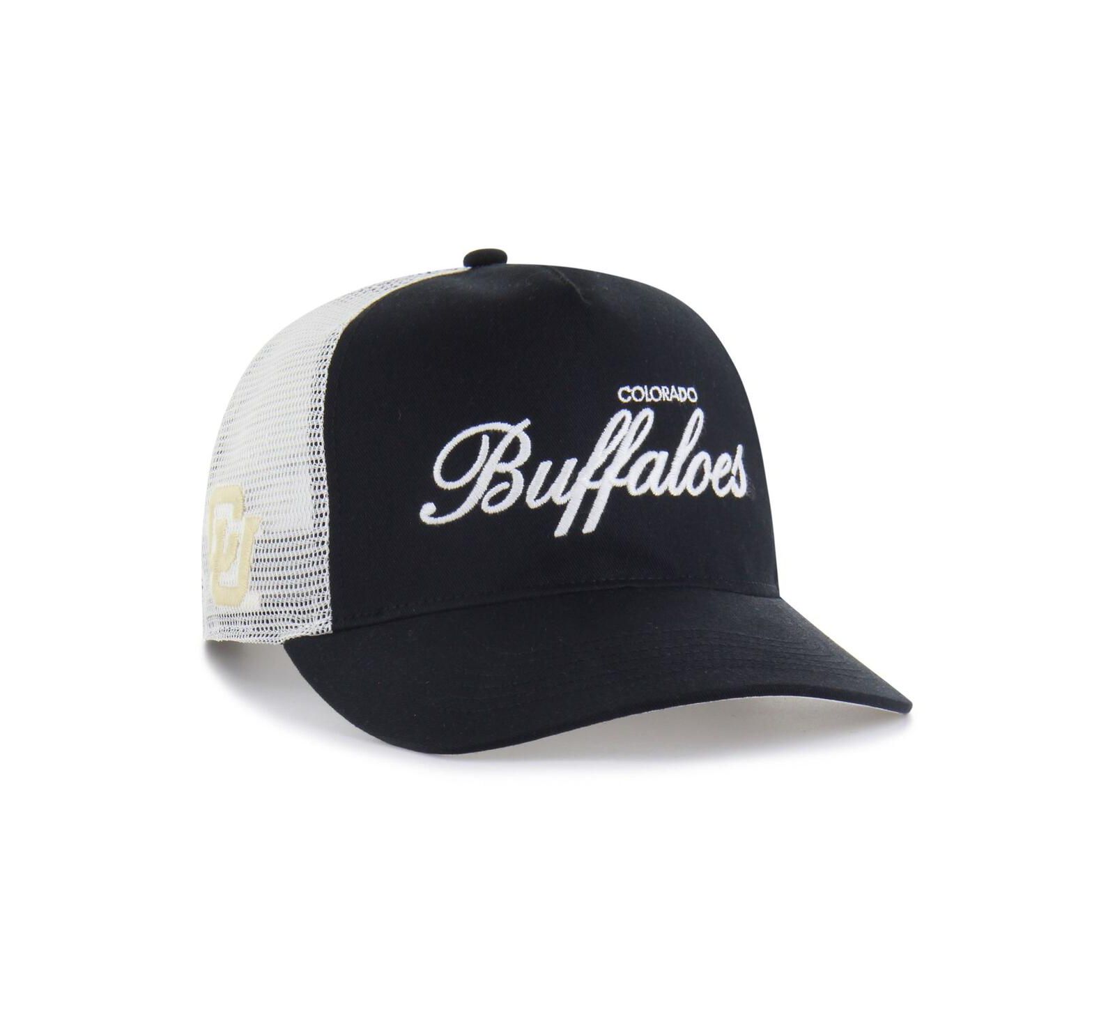 '47 Brand Men's and Women's Black Colorado Buffaloes Contemporary Basics Foundation Trucker Hitch Adjustable Hat