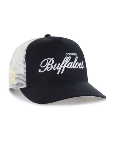 '47 Brand Men's and Women's Black Colorado Buffaloes Contemporary Basics Foundation Trucker Hitch Adjustable Hat