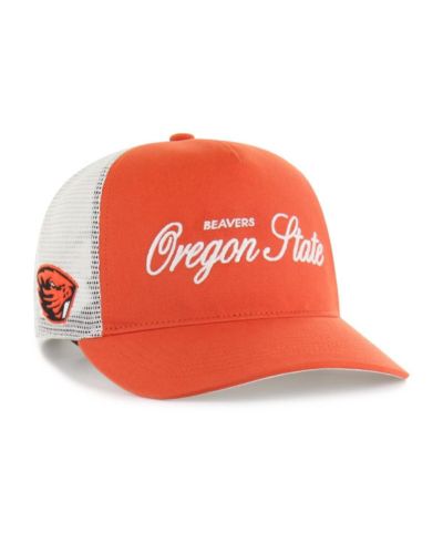 '47 Brand Men's and Women's Orange Oregon State Beavers Contemporary Basics Foundation Trucker Hitch Adjustable Hat
