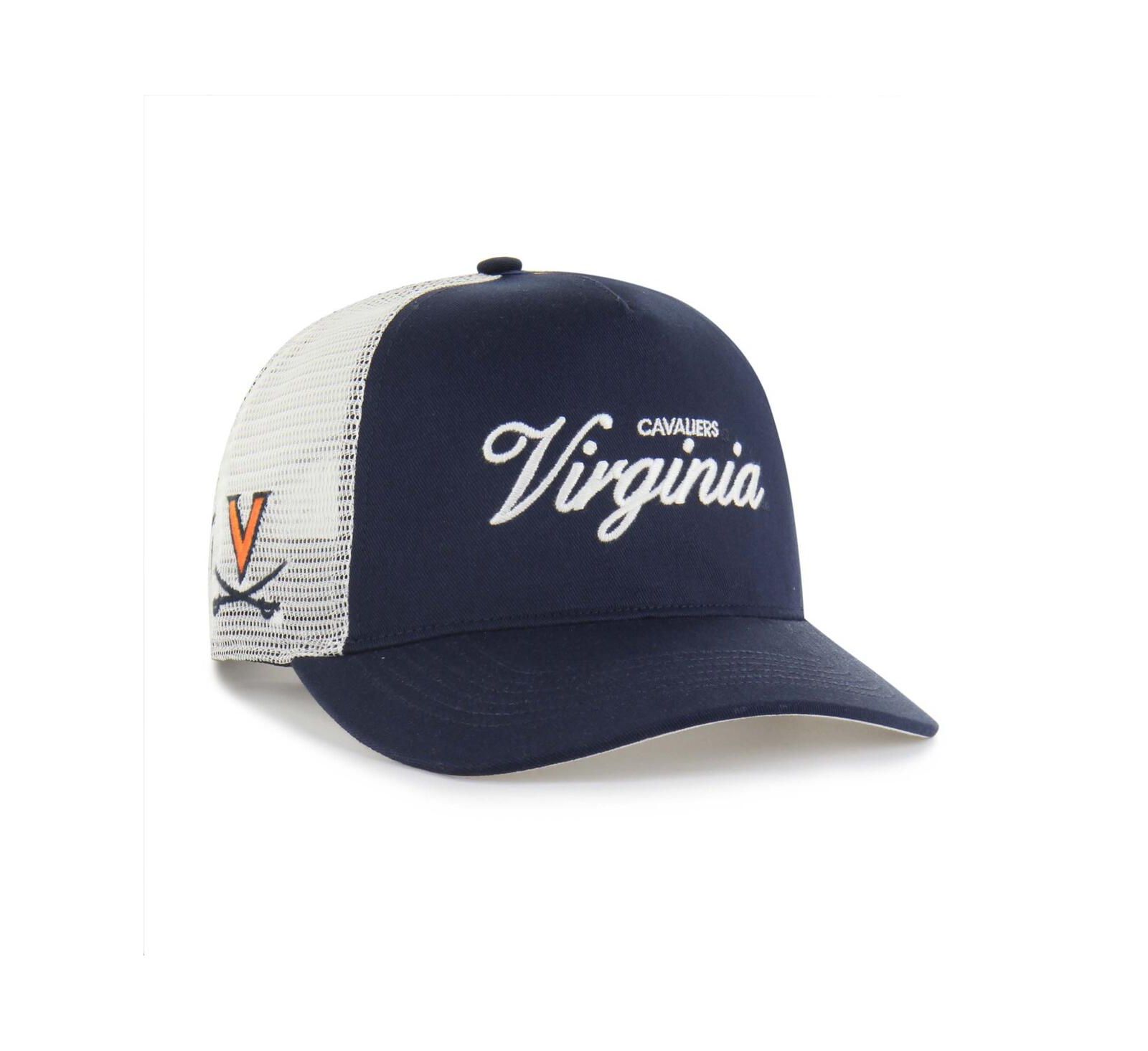 '47 Brand Men's and Women's Navy Virginia Cavaliers Contemporary Basics Foundation Trucker Hitch Adjustable Hat