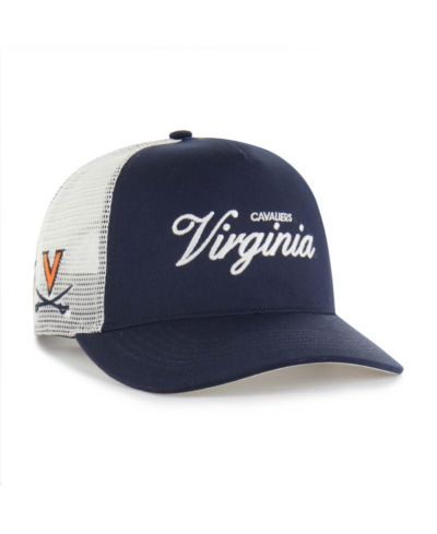 '47 Brand Men's and Women's Navy Virginia Cavaliers Contemporary Basics Foundation Trucker Hitch Adjustable Hat