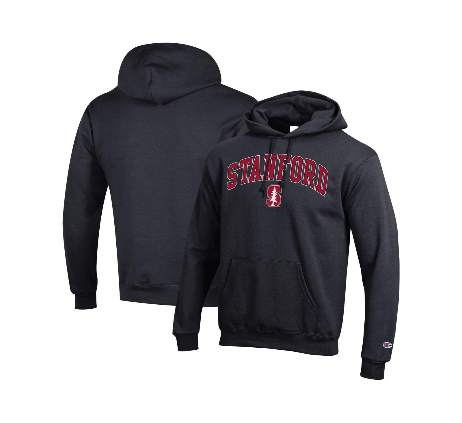 Мужское худи Champion Black Stanford Cardinal Arch Over Logo