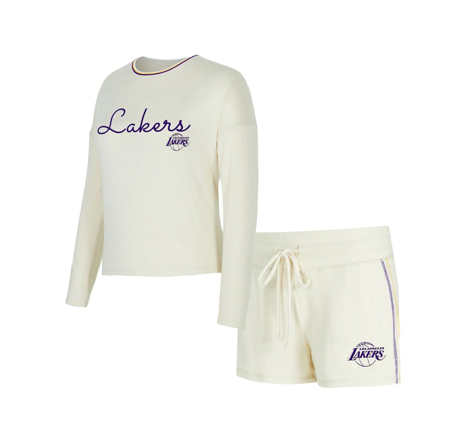 Женский комплект Concepts Sport 2-Piece Cream Los Angeles Lakers