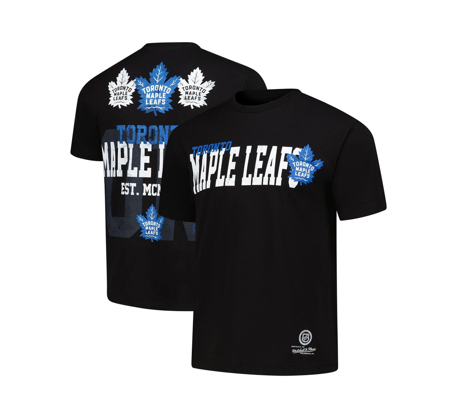 Мужская футболка Mitchell & Ness Black Toronto Maple Leaf's Home