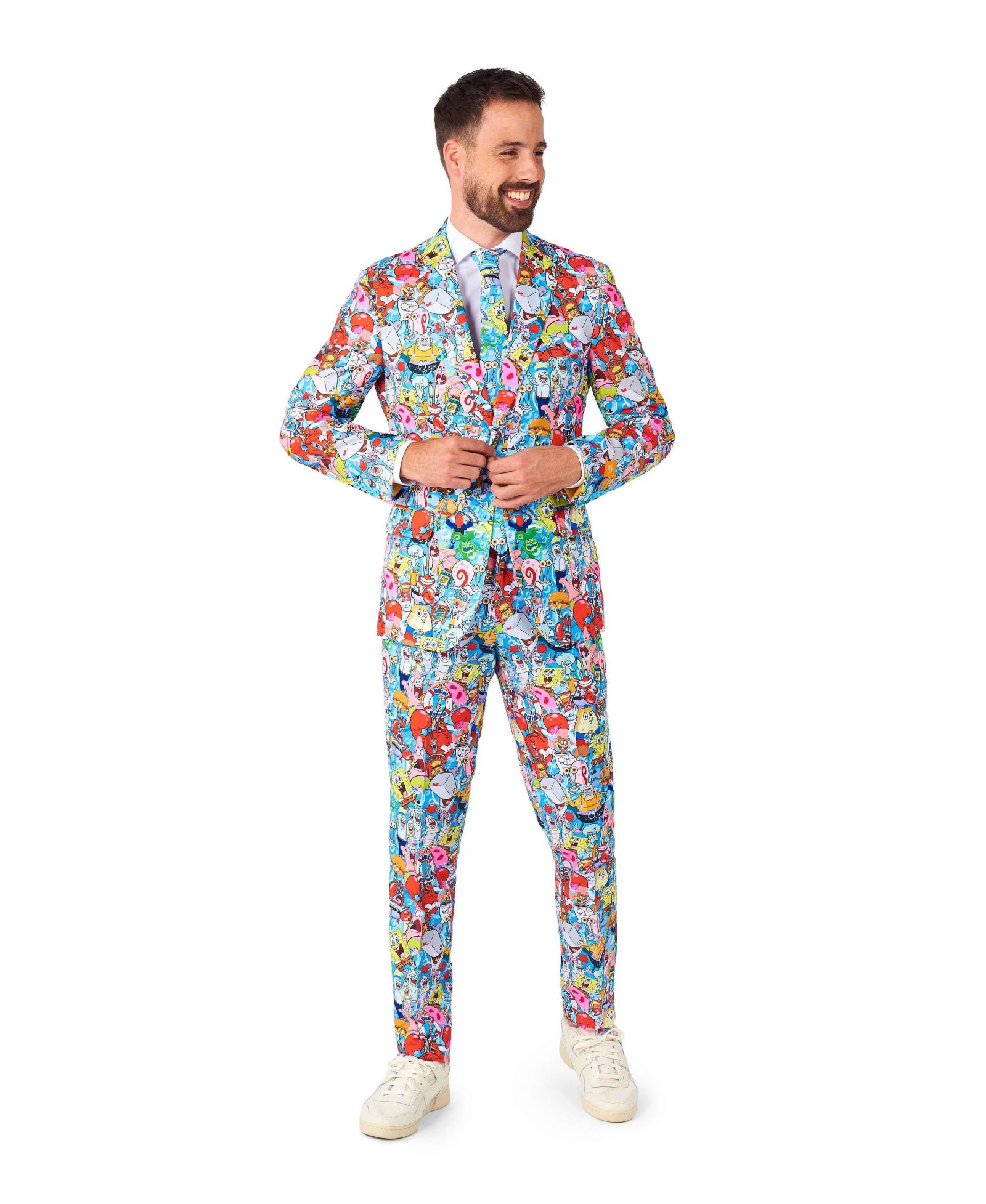 OppoSuits Men's Suit - Official SpongeBob Nickelodeon Clothing - Multicolor - Party Outfit