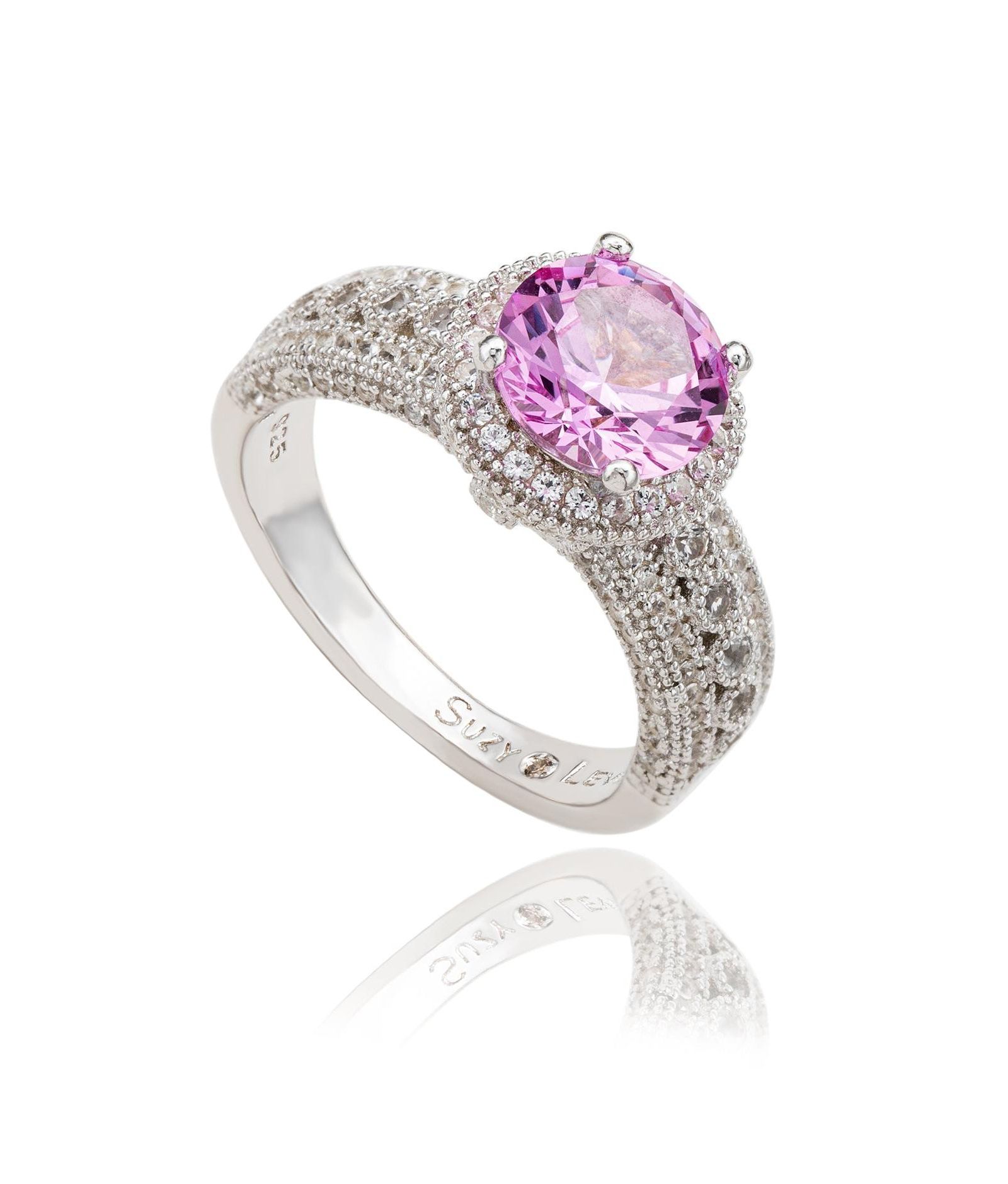 Кольцо Suzy Levian Sterling Sapphire & Sapphire Round-Cut
