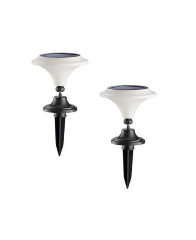 MAXSA Innovations Solar-Powered Martini LED Lights, Set of 2
