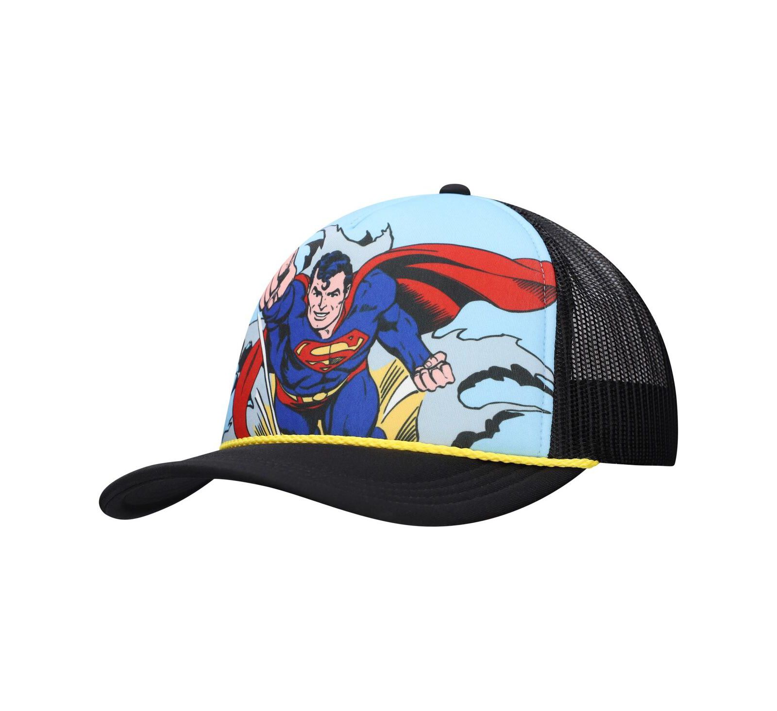 Lids Men's and Women's Blue/Black Superman Graphic Foam Trucker Adjustable Hat