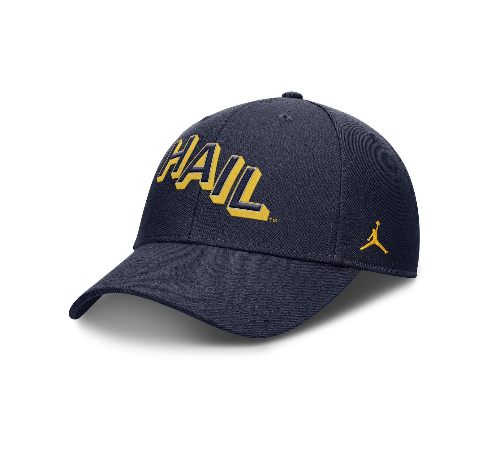 Jordan Мужская регулируемая кепка Michigan Wolverines Navy