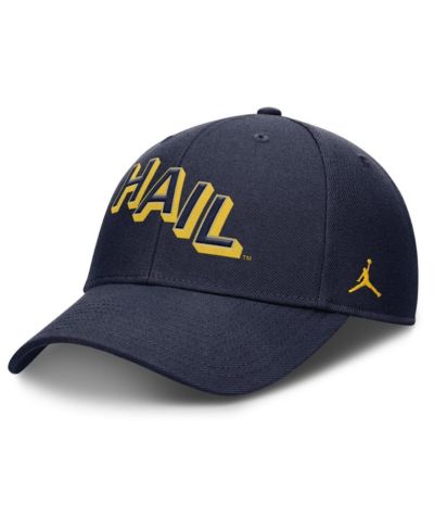 Jordan Мужская регулируемая кепка Michigan Wolverines Navy