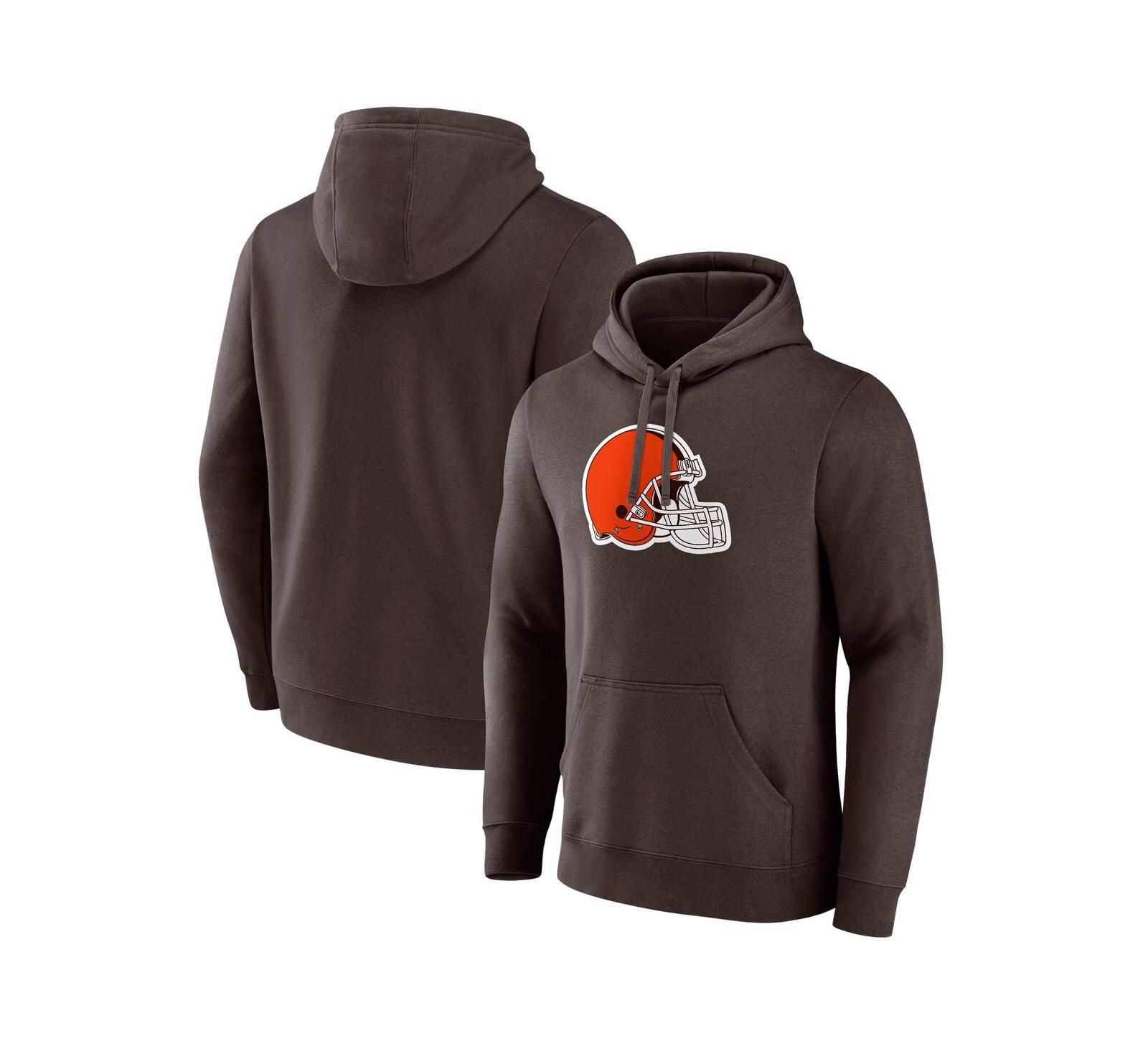 Мужское худи Fanatics Brown Cleveland Browns Primary Logo Pullover