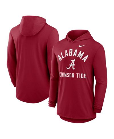 Мужская футболка Nike Crimson Alabama Crimson Tide Classic Arch Tri-Blend Performance с длинным рукавом