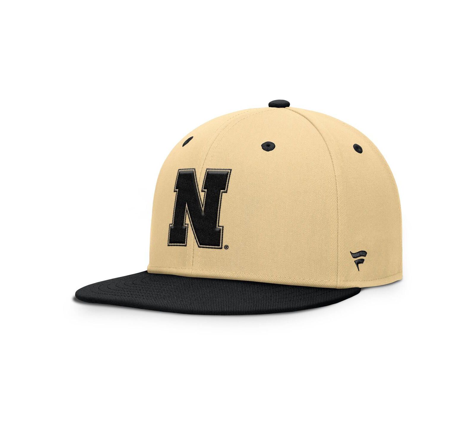 Fanatics Мужская кепка Nebraska Huskers Balance Fitted, цвета Khaki/Black