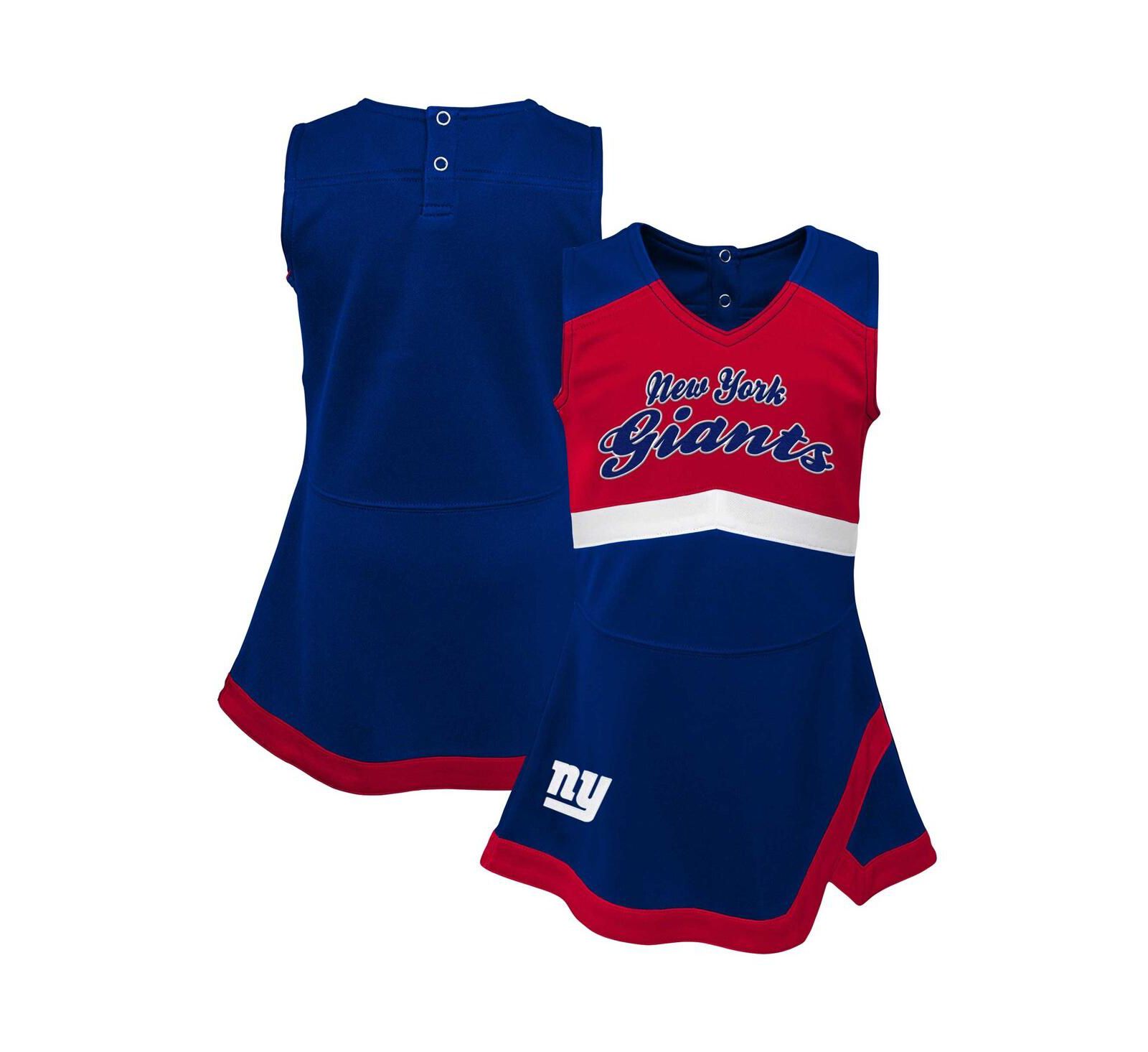Outerstuff Детское платье-джемпер Royal New York Giants Cheer Captain для мальчиков и девочек