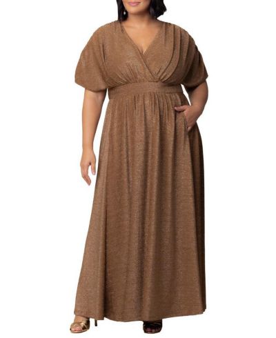 Kiyonna Платье вечернее Geneva Plus Size с блестками