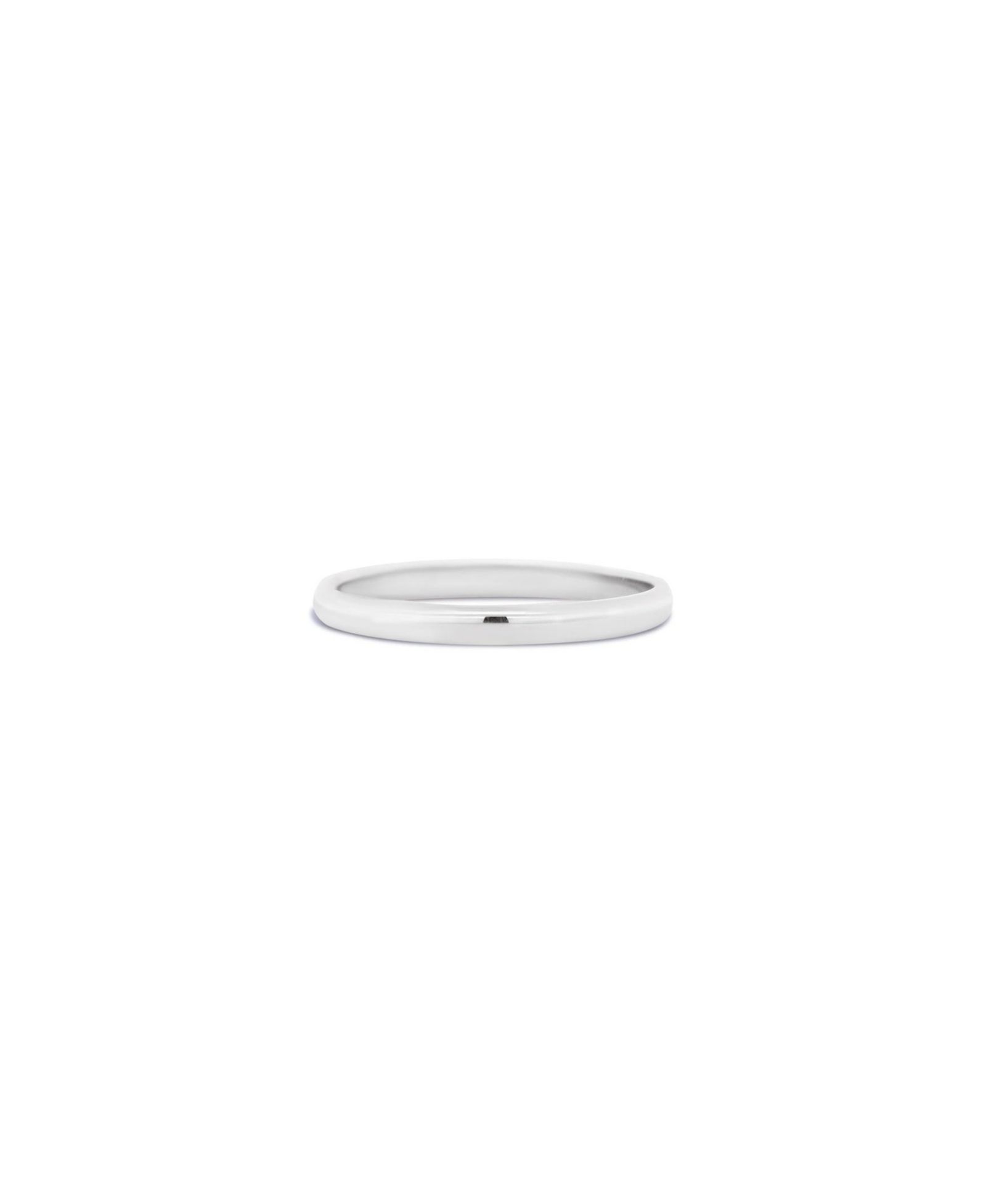 The Lovery Thick Classic Gold Band 14K White Gold