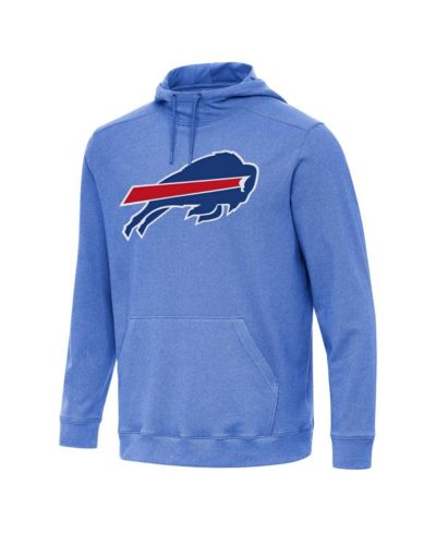 Мужское худи Antigua Buffalo Bills Cloud, меланжевый королевский синий