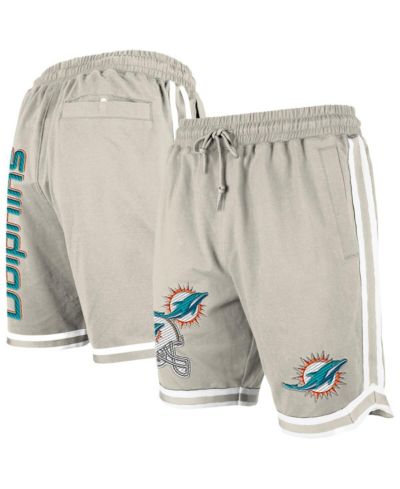 New Era Men's Light Beige Miami Dolphins Stone Multi Patch Shorts