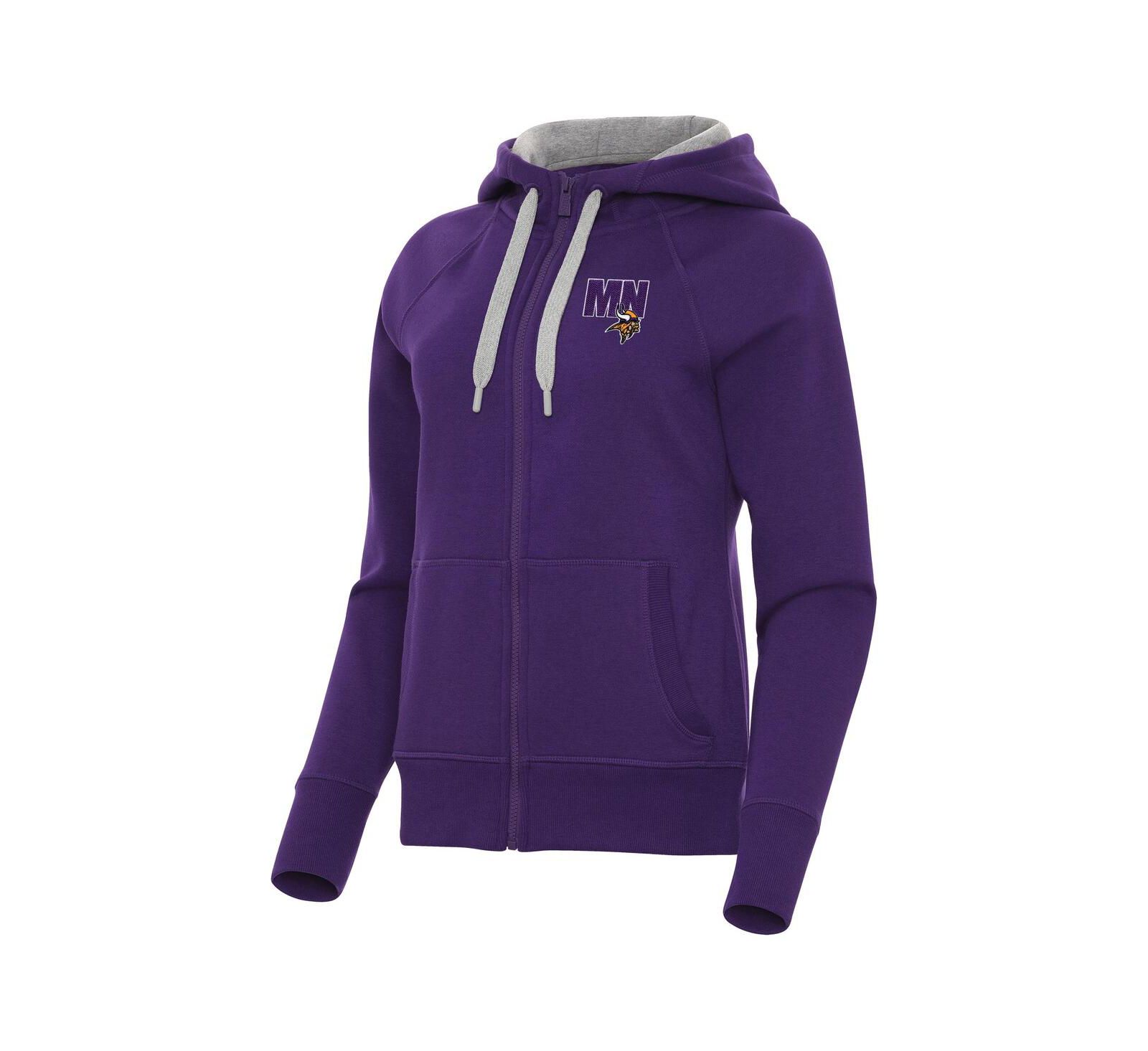 Antigua Мужской фиолетовый худи Minnesota Vikings Victory Full-Zip