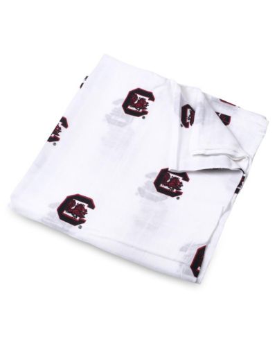Детское муслиновое одеяло Three Little Anchors White South Carolina Gamecocks 47'' x 47''
