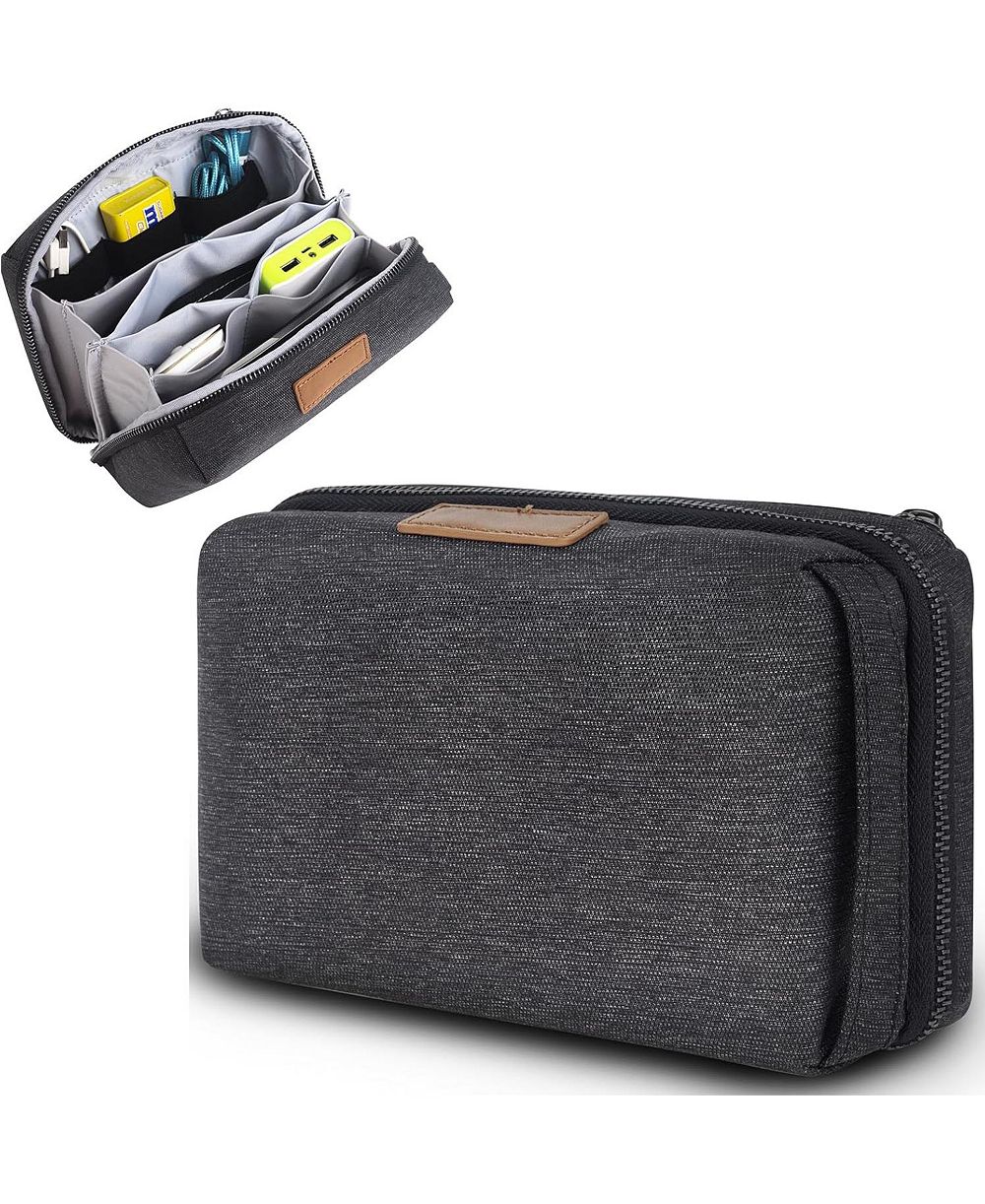 Urtala Electronic Organizer Travel Case, Large Travel Organizer Bag Pouch, Waterproof Travel Pouch, Portable Electronics Accessories Bag for Power Bank,Charger,Cord,Flash Drive,Phone,SD Card etc