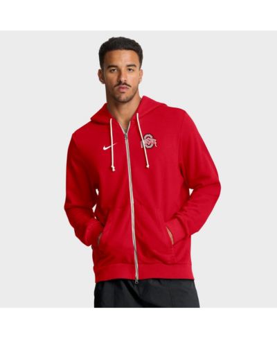Мужское худи Nike Scarlet Ohio State Buckeyes 2025 Sideline Performance на молнии