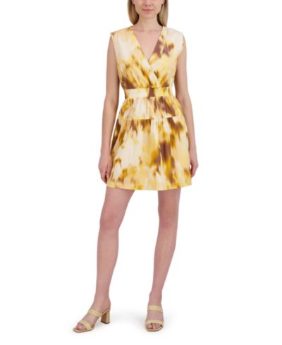 Платье Laundry by Shelli Segal Women's многослойное с удлиненными рукавами