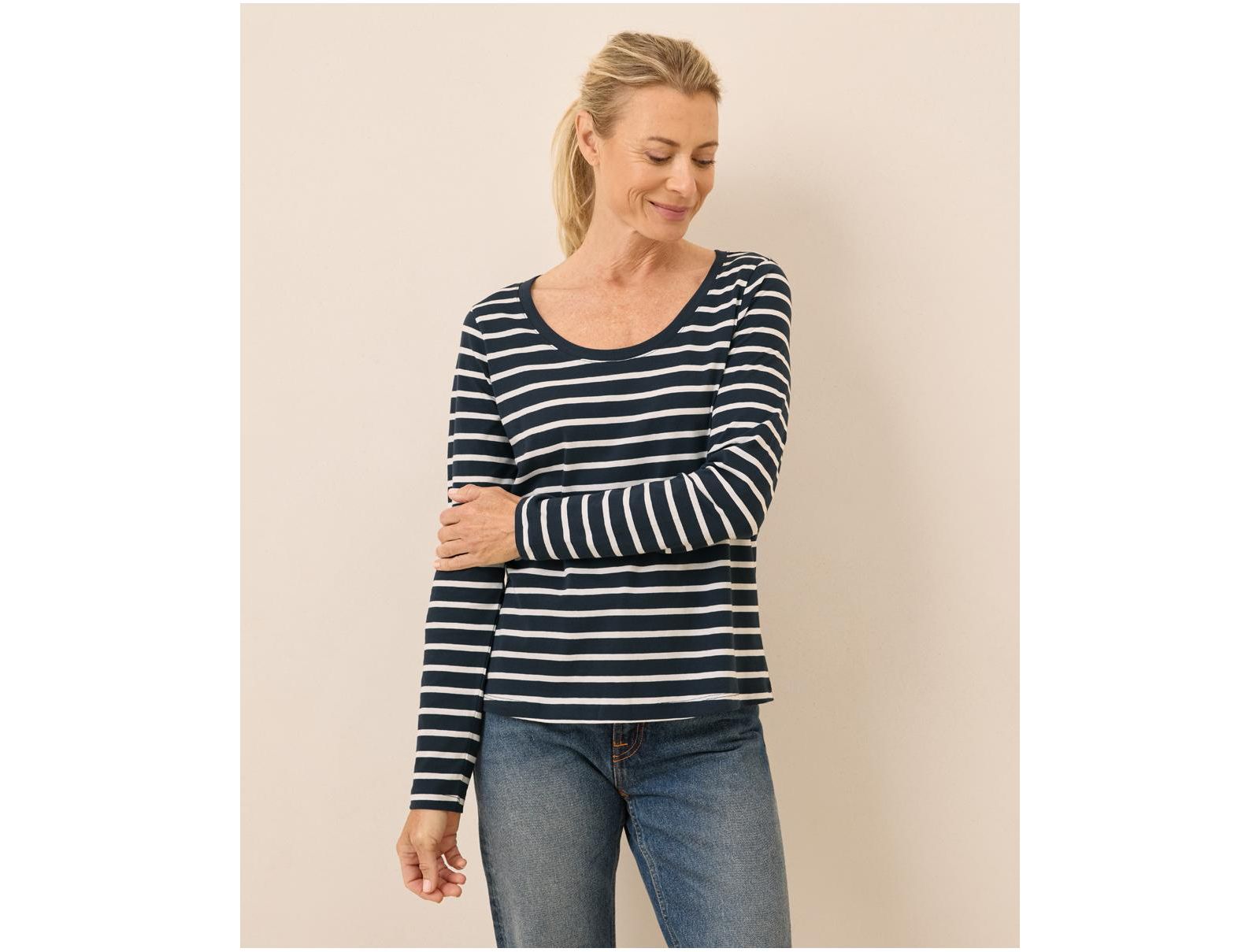 Pact Organic Cotton Softspun Long Sleeve Scoop Neck Tee