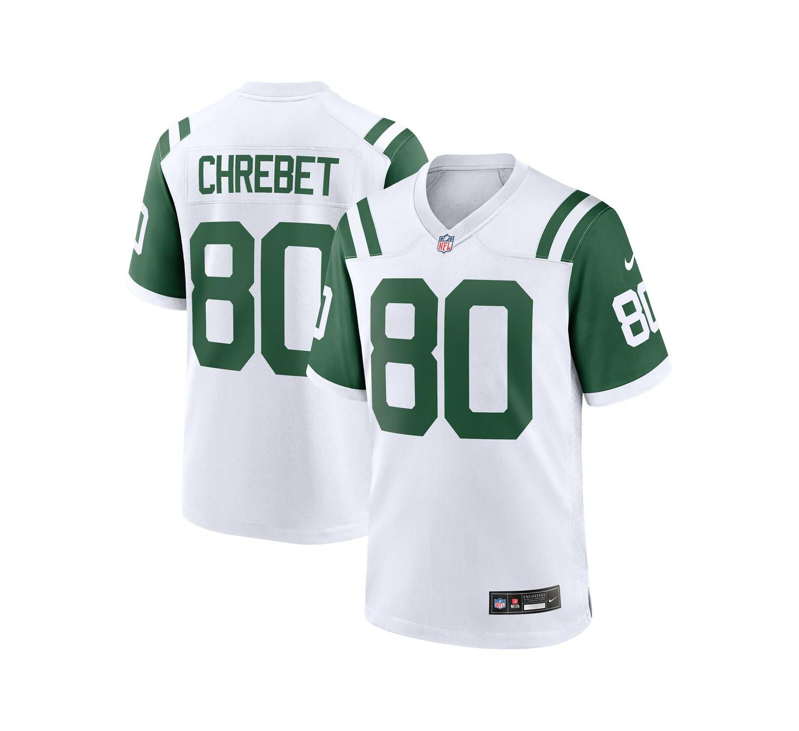 Мужская джерси Nike Wayne Chrebet New York Jets Retired Player Alternate Game, белая