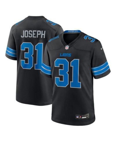 Мужская джерси Nike Kerby Joseph Black Detroit Lions Alternate Game