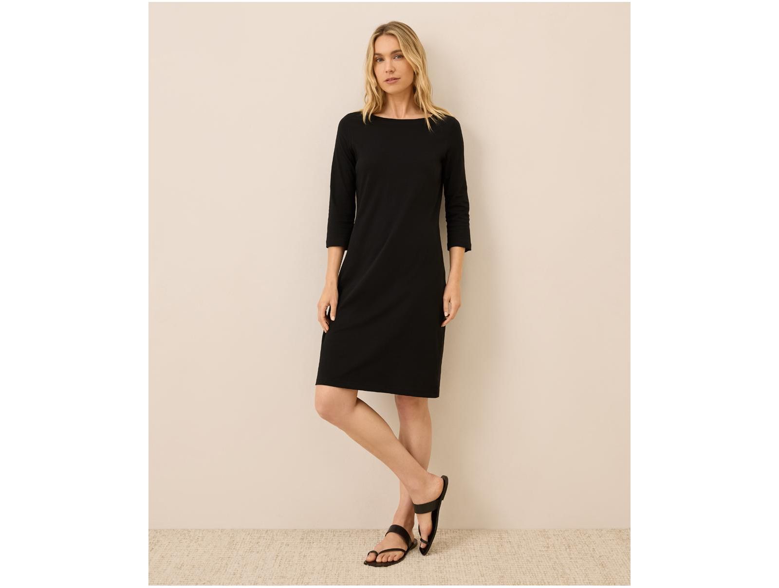 Pact Organic Cotton Softspun Boat Neck Dress