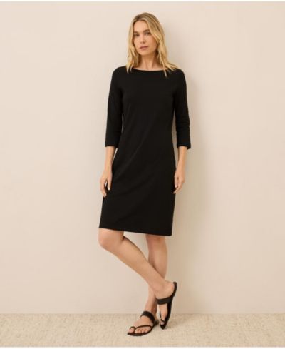 Pact Organic Cotton Softspun Boat Neck Dress
